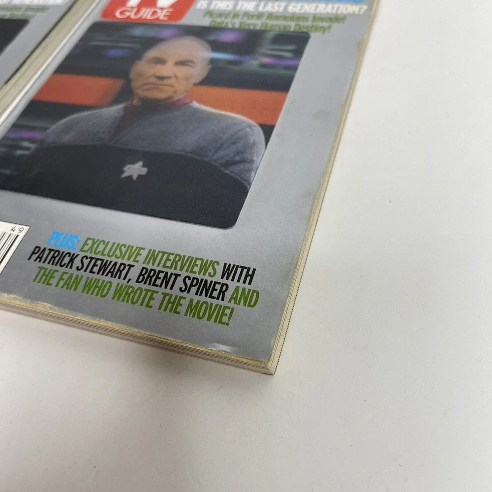 Star Trek Nemesis TV Guide‎ 3-D Animation Lot of 4 Vintage